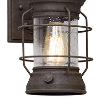 Troy Lighting Atkins 1-Light Wall Sconce | Heritage Bronze Finish | Made of Hand-Crafted Iron and Aluminum | Wet-Rated for Outdoor Use | 6.75" W x 15.5" H Profile | B5051-HBZ
