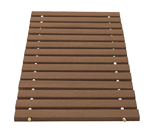 Furniture Barn USA Beach Roll Up Walkway EverGrain Composite Decking, Weatherwood