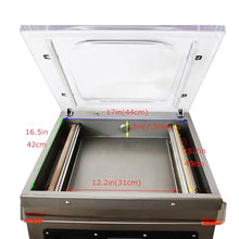 BREVELTION Stainless Steel Single Chamber Vacuum Packaging Machine 110V 750W