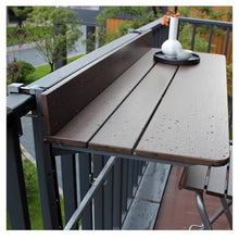 Balcony railing bar table, balcony folding wall table, Upgraded balcony table outdoor patio bar table, Multifunctional railing hanging table, balcony accessories apartment(W37xL120CM/W14.6xL47.2IN)