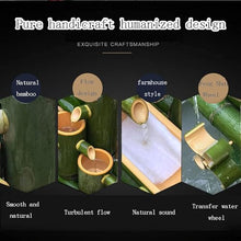GenSDH Bamboo Fountain Kit, Feng Shui Zen Water Feature, Garden Landscape Decoration, Flowing Water Ornament, for Fish Tank, Stone Trough, Pond, Bird Bath, Backyard,2(30cm/11.8in)