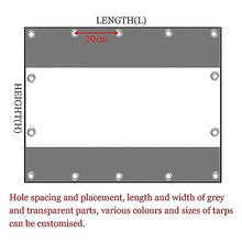 LWJQRSP Transparent Waterproof Gazebo Side Panels - 4.2x3m Outdoor Tarpaulin Curtains for Pergola, Patio, Porch & Carport Canopy - Easy Install with Grommets, Weatherproof Protection