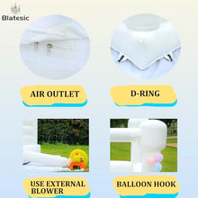 Blatesic Inflatable White Bounce House with Blower