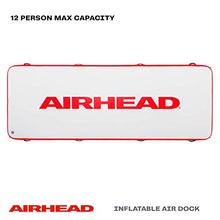 AIRHEAD Air Dock Watermat Inflatable | Holds Over 2000 Pounds, 12 Person | White / Red