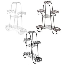 Flower Stand Indoor Multi-Story Flower Stand Rack Floor-Standing Living Room Balcony Flower Pot Shelves (Color : White-Patch Five-Pointed star4, Size (Onecolor