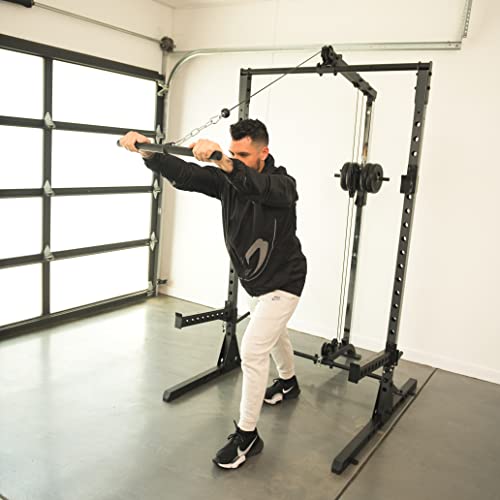 Fitness Reality Universal Olympic LAT Pull Down and Low Row Cable Attachment Grey