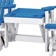 American Furniture Classics 515BW-K Double Center Table Glider, Blue