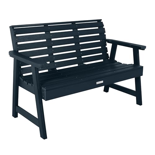 highwood Weatherly Garden Bench, 4 Feet, Federal Blue