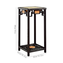 M3b6G8p1 bonsai pot stand Openwork Carving Redwood Display Rack