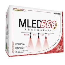 Miracle LED Nanometer 660 Indoor Grow Light Kit - Includes 3 Ultra Grow Red Spectrum 150W Replacement Grow Light Bulbs & 1 3-Socket Corded Fixture with SproutMatic Timer (6-Pack)