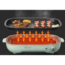 Stainless steel electric grill, large capacity, high power, can be used for family dinner