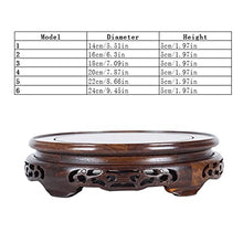 ZOCWJK Plant standPlant Base Stand, Rotating Flower Pot, Strange Stone Base, Tray Shelf, Wooden Vase, Aquarium Decoration, Pedestal Bracket, Solid Wood So,A-Small