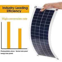 SAeWare Solar Panel Portable Flexible Solar Panel with Controller,50W Monocrystalline Bendable Solar Battery Charger Portable Solar Panel Module Kit for Home Camper Rv Boat and Car,30Acontroller