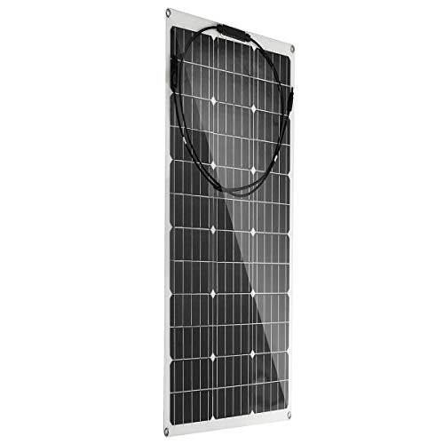500W/250W Solar Panel 18V Semi-Flexible Monocrystalline Solar Cell DIY Cable Waterproof Outdoor Car RV Rechargeable Power System (250w) (250w)
