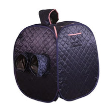 POGHDBXA Sauna Accessories, Portable Personal Sauna Tent, Foldable SPA, Mini Full Body Warming Tools with Fast Heating Double Zipper(Black)