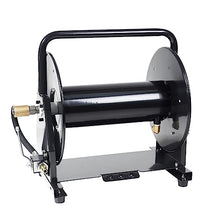 Canpump Sewer Jetting 200 ft Hose Reel w/Shutoff Ball Valve + Nozzle Holders, Manual Winding