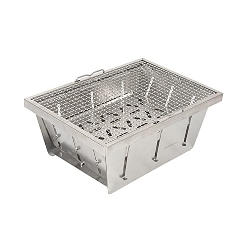 Barbecue Grill Folding Stainless Steel Smoker Grill for Picnic Garden Terrace Camping Travel