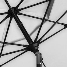 OROTLECT 11 Foot Matted Black Patio Umbrella With Fiberglass Ribs And Collar Tilt In Natural Sunbrella