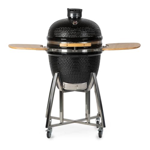 Ash & Ember 18" Kamado Grill with Portable Base, 265 Sq In Cooking Surface