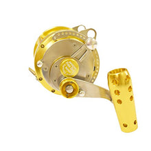 EAT MY TACKLE 50 Wide 2 Speed Reel with 80-100 lb Bent Butt Tournament Rod Blue