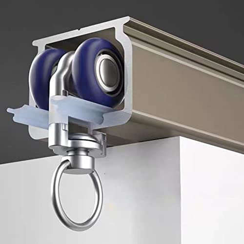 ZAQYCM Outdoor Gazebo Patio Door Sliding Curtain Track System, 1m 2m 3m 4m 5m 6m 8m 10m 15m Curtain Rails and Fittings for Front Door/Heavy Curtains/Bay Window (Color : Wall Mount, Size : 8m/26ft)