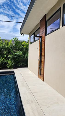 Windsor Black ADA 316 Marine Grade Stainless Steel Outdoor Shower Panel Swimming Pool Backyard Bathroom Hot & Cold Rainfall Hand Held Wall Mounted or Free Standing Outside Shower