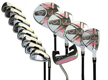 Sephlin Signature Women's 13-Piece Right Hand Golf Club Set with Bag Gray/Pink/Silver