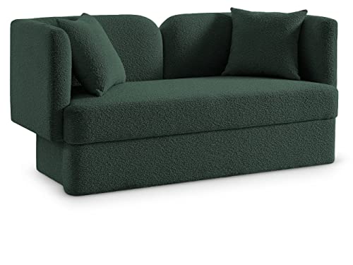 Meridian Furniture Marcel Collection Modern Loveseat Green