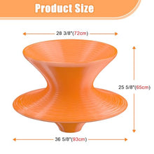 Renvan Gyro Spun Chair for Adult, 36inch Rotating Spun Chair with Anti-Slip Texture, Outdoor Spinning Top Chairs for Mall/Playroom/Backyard (Orange, Large)