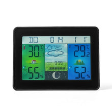 Multi-Functional Weather Forecast Clock Household Indoor Outdoor Temperature Humidity Desktop, Fits All, As Show