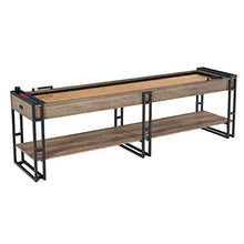 Barrington Billiards 9' Lexington Shuffleboard Table Scratch-Resistant Wood Grain/Black
