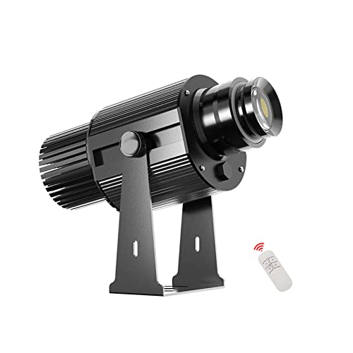50W Outdoor IP67 Waterproof GOBO Projectors Commercial Advertising Signs Projection Light Custom Logo Pattern LED Lighting Lamp (Black)