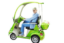 Cozytrikes Electric Golf Cart Scooter with Canopy Green
