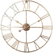 Large Wall Clocks,Outdoor Indoor Garden Clock Iron Living Room Silent Non Ticking Clock for Garden/Patio/Yard