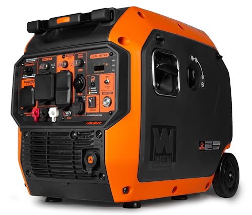 WEN 6800-Watt Dual Fuel RV-Ready Electric Start Portable Inverter Generator with Fuel Shut Off and CO Watchdog for Electric Vehicle Backup (DF680iX)