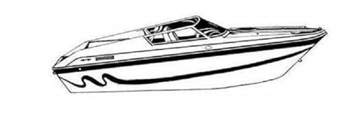 STOPBYUS Semi-Custom Boat Cover for Chris Craft 22 Launch I/O 2008-2016 Customizable