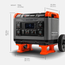 Dark Energy Recon 2000 Solar Generator Bundle with 200W Spectre Solar Panels | The Ultimate Off-Grid Portable Power Station with Scalable Solar | 2016Wh LiFePO4 Solar Generator with 11 Charging Ports