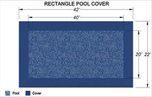 Loop-Loc Swimming Pool Cover. Safety Pool Cover for Pool Size: 20 x 40 Shape: Rectangle .Super Dense II Mesh Blue MESH Item ID 824