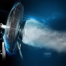 25" / 29" Black Pedestal Fan Commercial Fan with Water Spray Misting Fan, 90° Oscillating Industrial Fan 3 Speed 42L Water Tank 320W/380W (Size : 29")