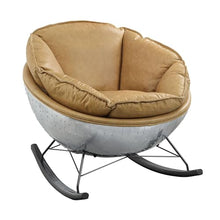 Oosofi Top Grain Leather Rocking Chair