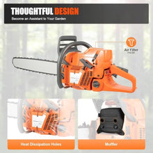 72cc 24 Inch Gas Chainsaw 2-stroke Gasoline Powered Chain Saw With Handheld Cordless Gas-powered Chain Saws Single Cylinder Chainsaws For Cutting Forest Trees Wood, Garden, Farm Cutting 72cc 24