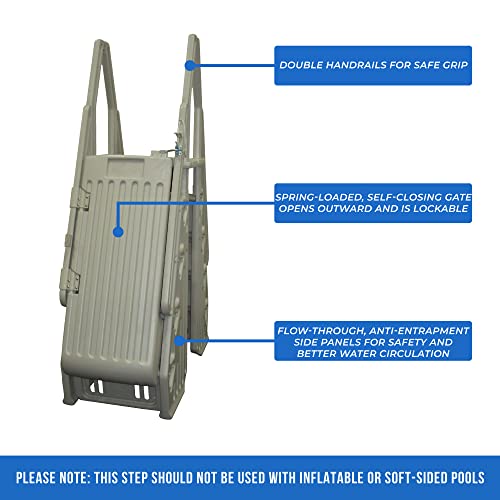 Blue Wave Neptune A-Frame Entry System for Above Ground Pool Taupe