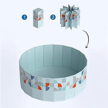 MQELHKCYSGX Ground Swimming Pool, Folding, Family Large Portable, with Hard Plastic casing, Easy to Assemble (Size: 1.6 Meters / 5.24 feet)