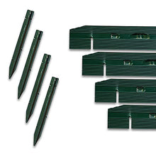 Dreamscape PermLine Aluminum Landscape Edging - 15 Strips, 120 Ft Total, Green Duraflex