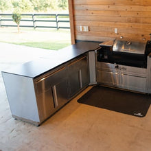 GRILLA Outdoor Kitchen Cabinet 31.5" with 2 Built-in Drawers, Stainless Steel, Modular, For Outdoor Grilling, Outdoor Kitchen, and Storage