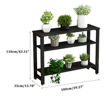 Durable Plant Stand Indoor Outdoor Flower Pot Stand 2/3 Tier Metal Planter Shelves Tall Flower Pot Ladder Shelf Practical Modern Display Holder Black Steel Plant Display Rack For Corner Balcony