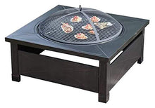 Fire Pits Outdoor Wood Burning Metal Square Firepit Patio Stove Wood Burning Grill Fire Pit Bowl