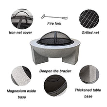 Fire Pit Outdoor fire Pit, 29-inch Wood-Burning fire Pit, Spark Screen, Poker, Courtyard Garden Barbecue fire Pit