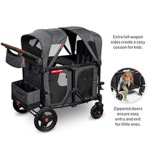 Radio Flyer Voya XT Quad Stroller Wagon 4-Seater Gray