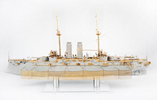 MK.1 Design 1:200 IJN Battleship Mikasa Detail-up Parts DX Pack Gold/White